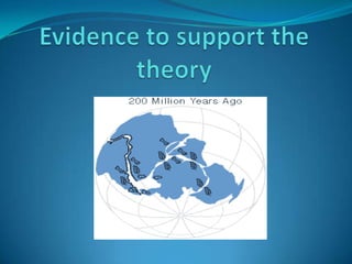 Evidence to support the theory