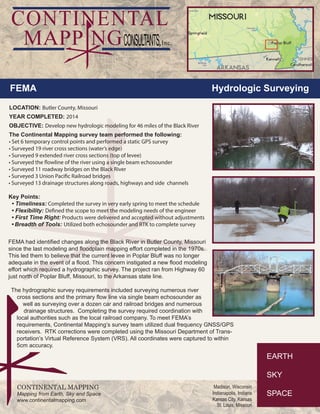 Continental Mapping Projects - Continental Mapping Projects FEMA Butler Co MO 1 320 