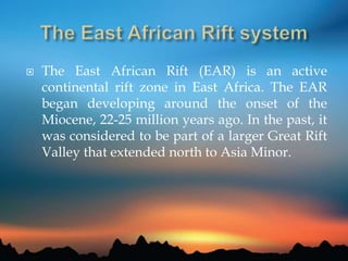 Continental rifts of the world | PPTX