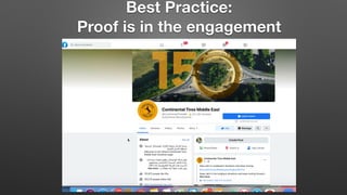 Best Practice:
Proof is in the engagement
 