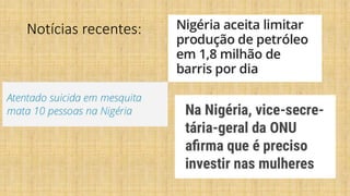 Notícias recentes:
 