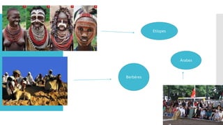 Etíopes
Berbéres
Árabes
 