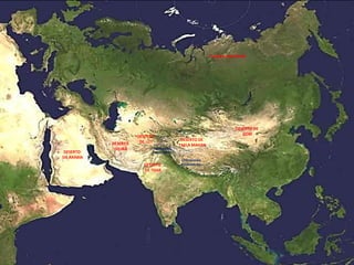 Apresentação elaborada pela Professora FERNANDA BRUM LOPES - Geografia
DESERTO
DE THAR
DESERTO DE
TAKLA MAKAN
DESERTO DE
GOBI
DESERTO
DO IRÃ
DESERTO
DE LUT
DESERTO
DA ARÁBIA
TUNDRA SIBERIANA
CORDILHEIRA
CARACÓRUN
CORDILHEIRA
DO HIMALAIA
 