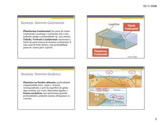 Continentes E Fundos Oceânicos [Modo De Compatibilidade]