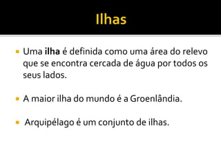 Continentes, oceanos, ilhas e península. | PPTX