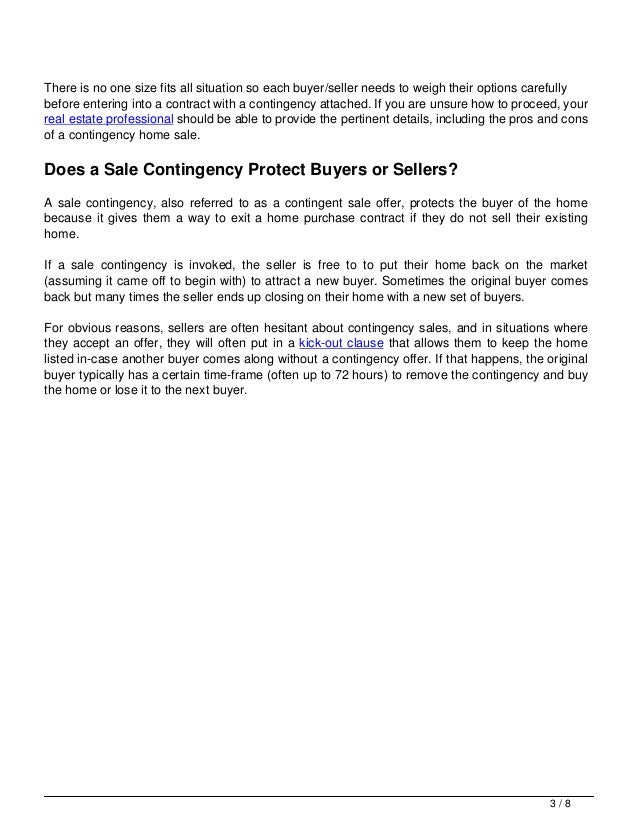 Contingency Home Sales