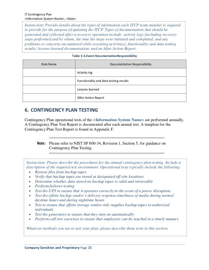 information technology documentation template