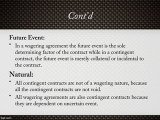Contingent and Quasi contract | PPT
