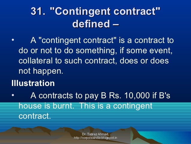 contingent-contract