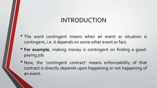 Contingent contracts | PPTX