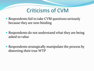 Contingent valuation method | PPTX