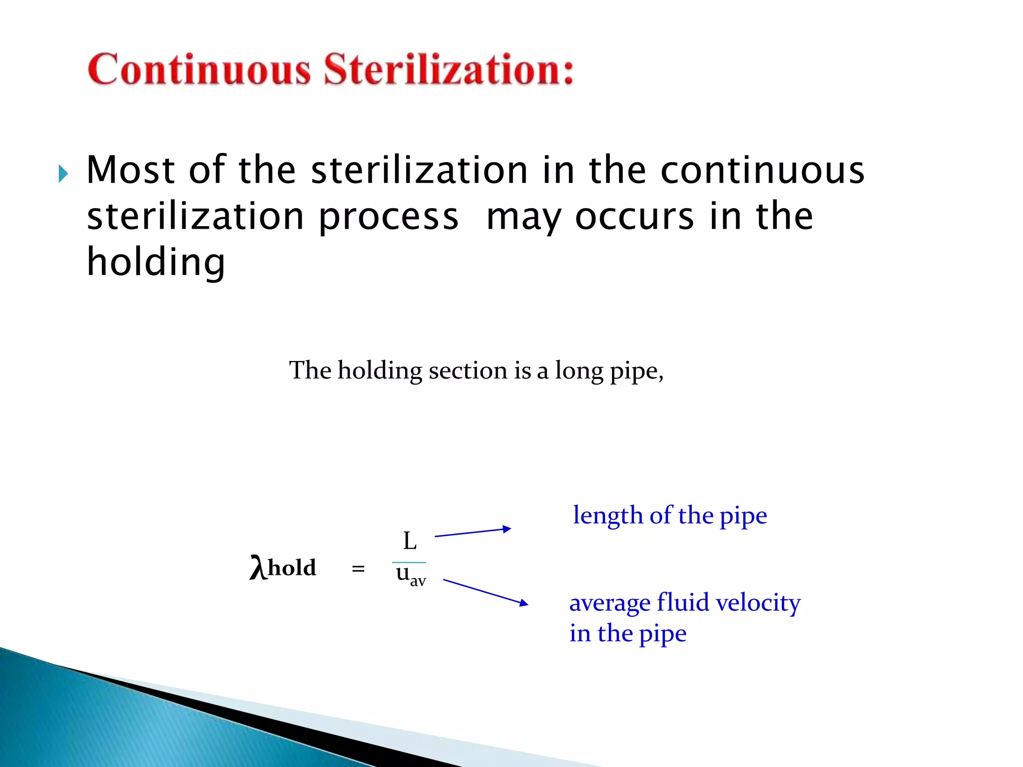 Batch and Continuous Sterilization of Media in Fermentation Industry | PPT