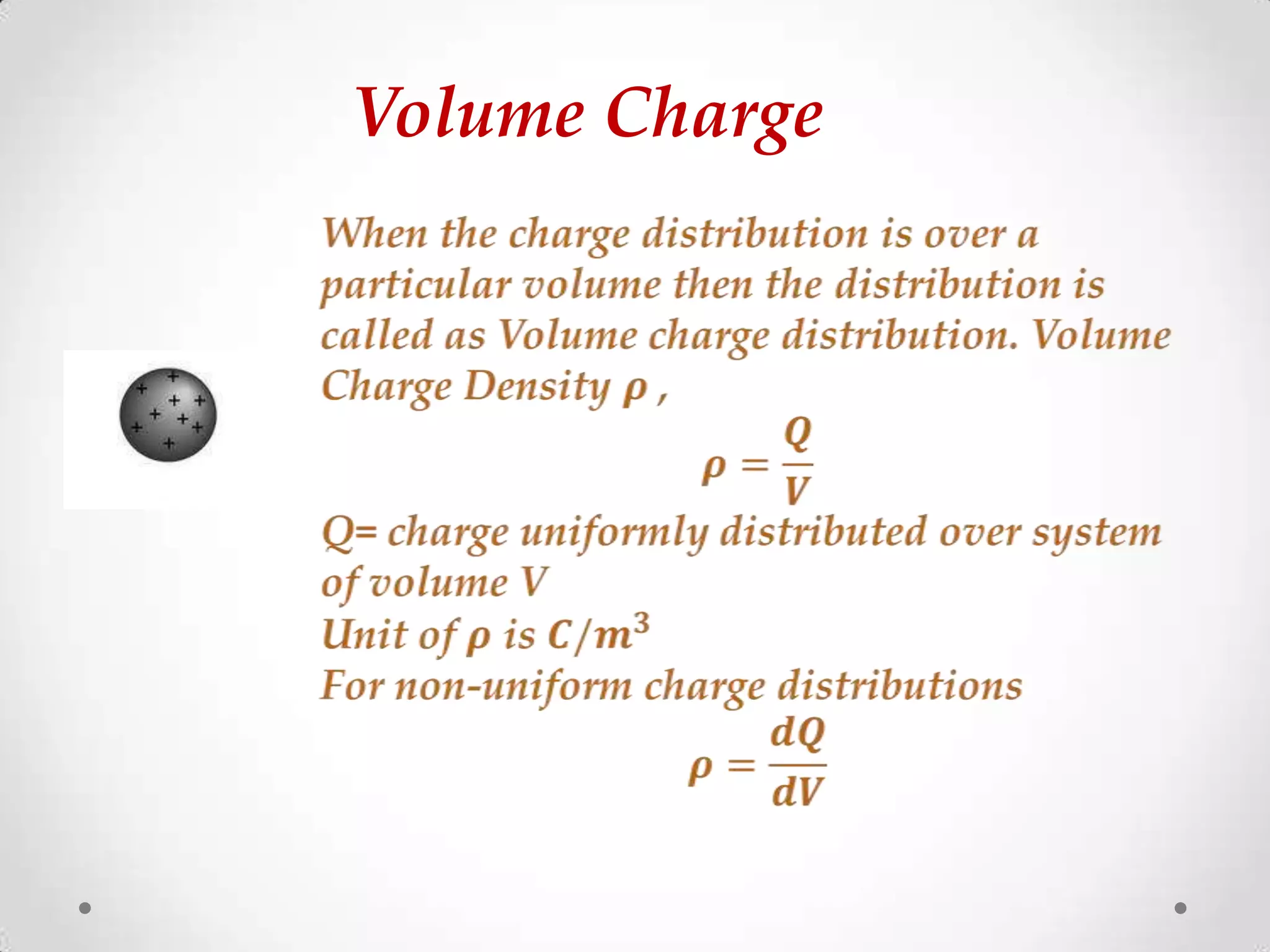 Volume Charge