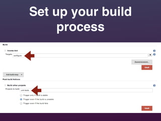 Set up your build
process
 
