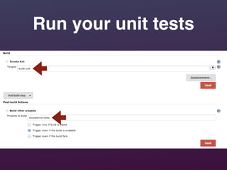 Run your unit tests
 