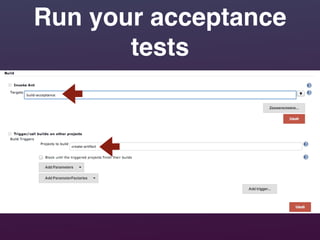 Run your acceptance
tests
 