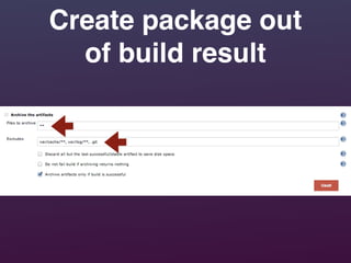 Create package out
of build result
 
