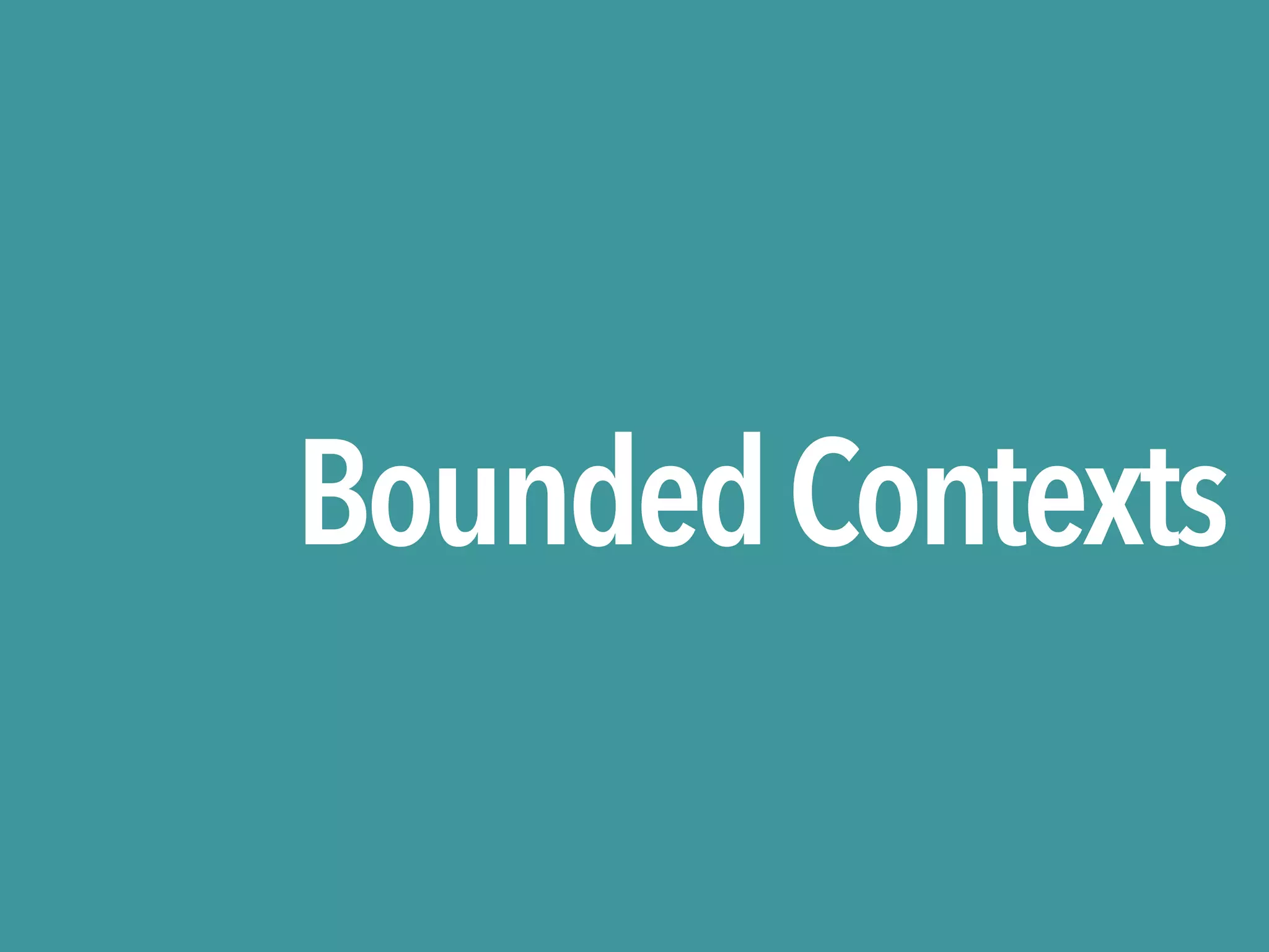 BoundedContexts
 
