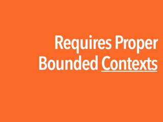 RequiresProper
BoundedContexts
 