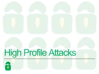 High Profile Attacks
5
 