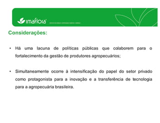 A gestão é condição para a melhoria contínua e sustentabilidade no campo