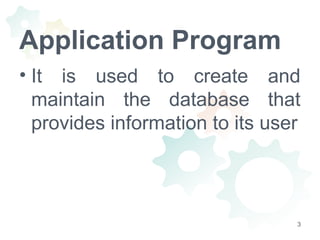 Continuation prelims database system environment | PPT