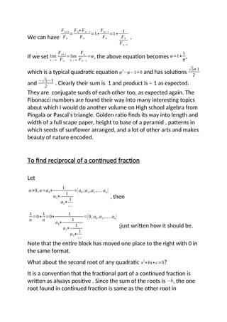 continued fractions, over decimal system and ancient Indian Mathematics ...