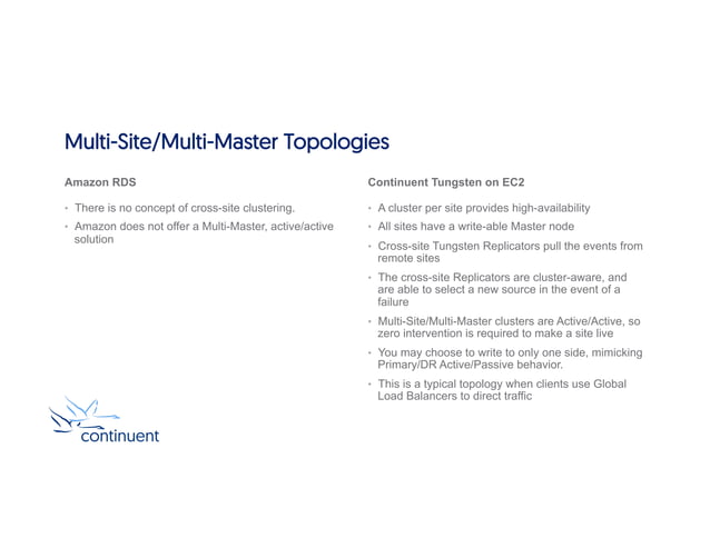 Webinar Slides: High Noon at AWS — Amazon RDS vs. Tungsten Clustering ...
