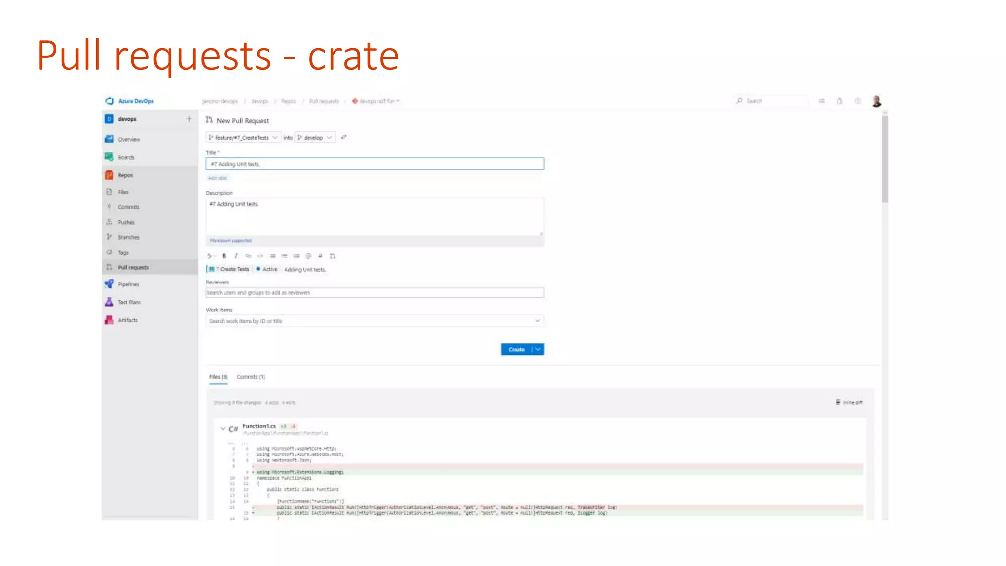 Pull requests - crate 