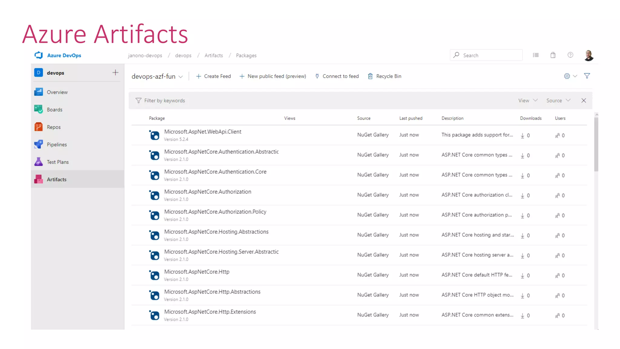 Azure Artifacts 