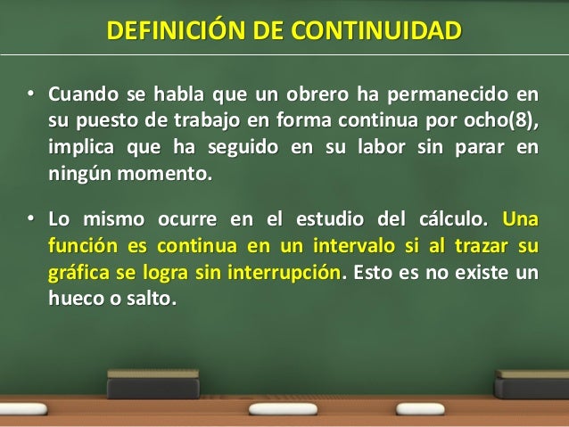 Continuidad (Cálculo I)