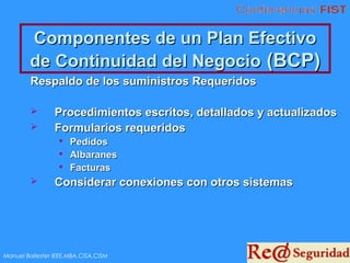Continuidad de Negocio | PPT
