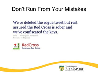 Don’t Run From Your Mistakes
 