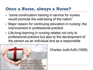 Continuing education in nursing | PPTX