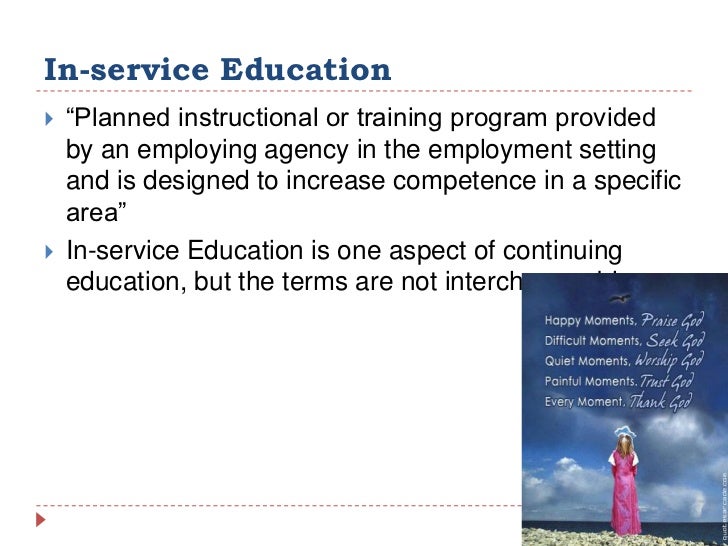 Continuing education in nursing