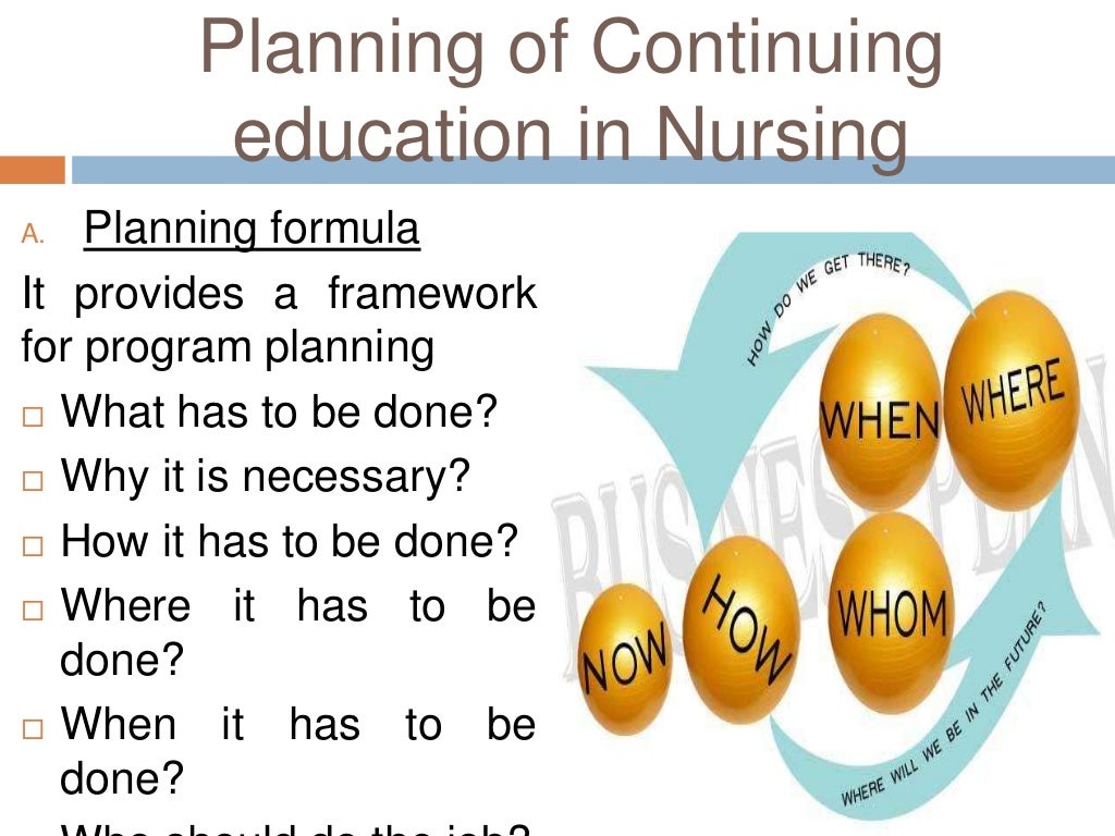 Continuing education in nursing