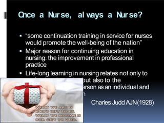 Continuing education in nursing 2 | PPTX