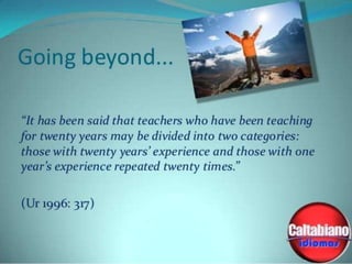 Continuing professional development in education | PPTX
