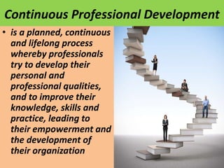 Continuing professional development in education | PPT