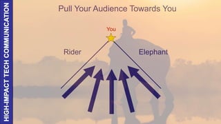 Rider Elephant
You
Pull Your Audience Towards You
 