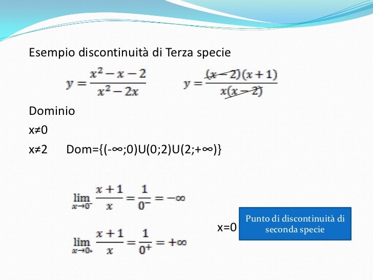 Continuità e derivabilità di una funzione.