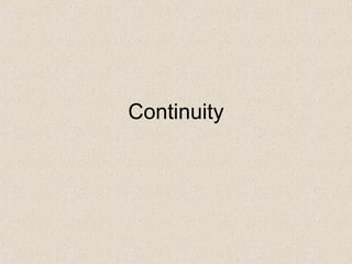 Continuity 