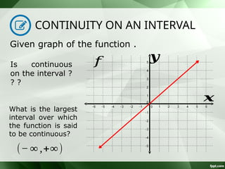 Continuity of a Function Differential Calculus | PPTX
