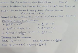 Ans. 8here x) +2+1
Example 3. hnd 3 hy deinition
Examble 4. oleiniton, nd'2 and s)when () ax+1x+4 Lns:1,11
Example4.
Examb...