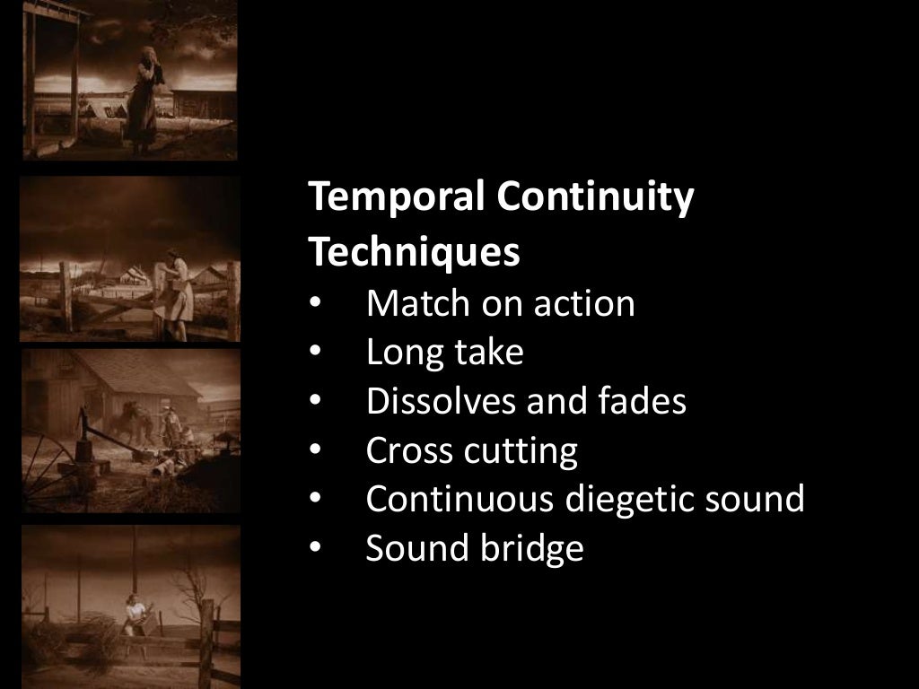 Editing Continuity and Discontinuity