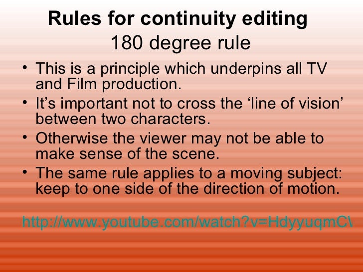 Continuity editing