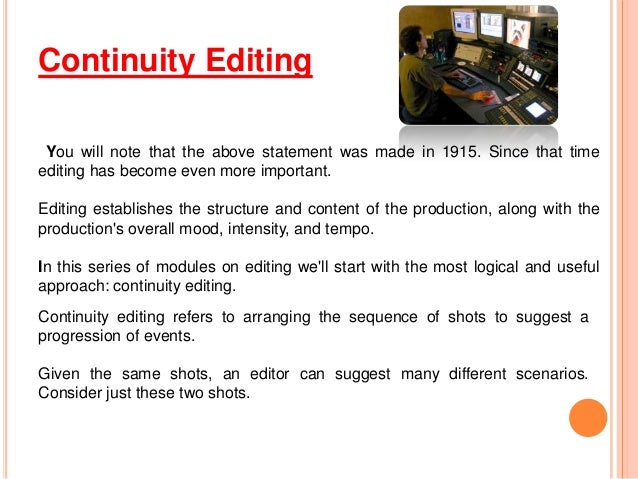 continuity editing