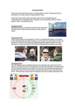 Continuity editing | DOCX