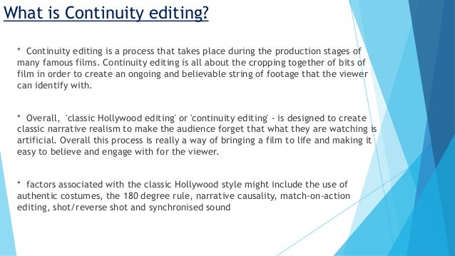 continuity editing