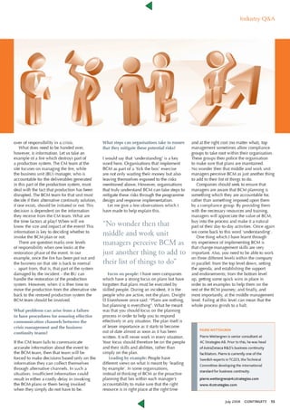 Continuity july 2008